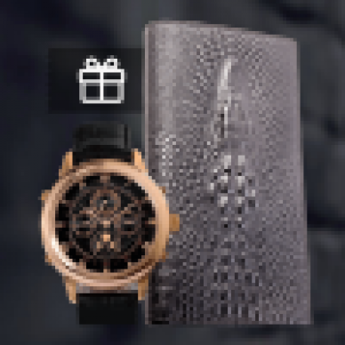 Часы Patek Philippe Sky Moon Tourbillon портмоне Alligator (2990р)