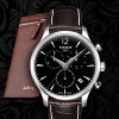 Комплект часы Tissot и портмоне Baellerry (2990)